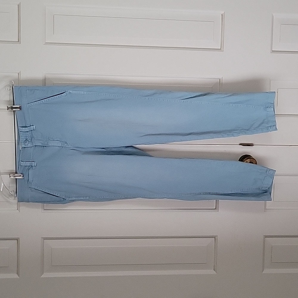 Anthropologie  Womens Chino relaxed fit light blue pants sz 29 waist